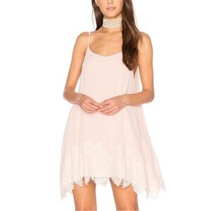 Show Me Your Mumu Lockett Mini Dress Small in Light Pink